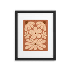 Daisy Bloom Retro Floral Art  Framed Art Print Gallery Image 5