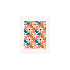 Daisy checkered - colors  Art Print Gallery Image 1