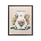Dream Big Polar Bear Framed Canvas Print Gallery Image 8