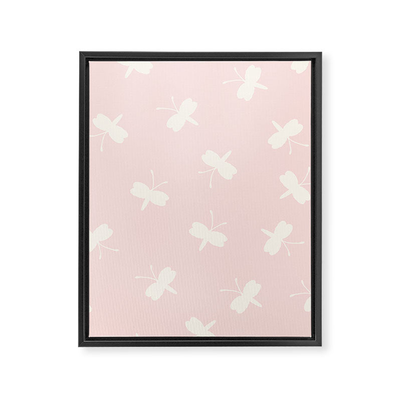 Dream Pink Butterfly Framed Canvas Print Gallery Image 8