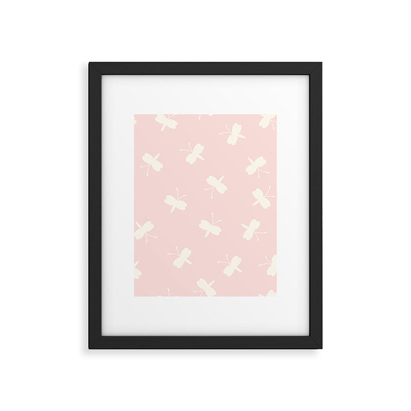 Dream Pink Butterfly Framed Art Print Gallery Image 6