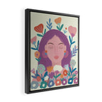 Dream Portrait/ spring flowers  Framed Canvas Print Gallery Image 2