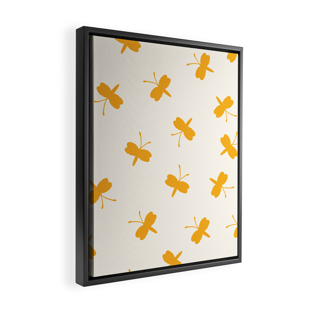 Dream Yellow Butterfly  Framed Canvas Print Gallery Image 2