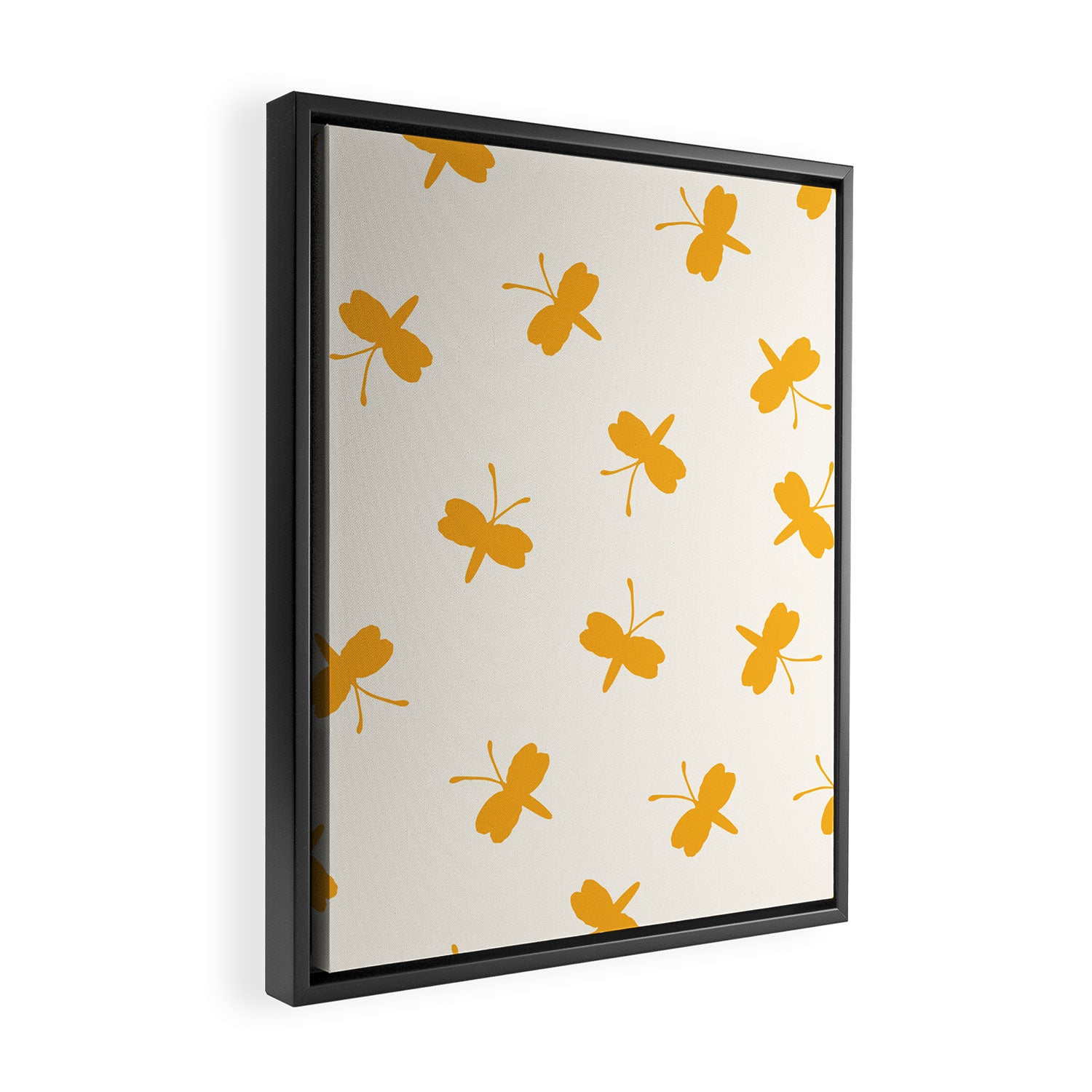 Dream Yellow Butterfly  Framed Canvas Print Gallery Image 2