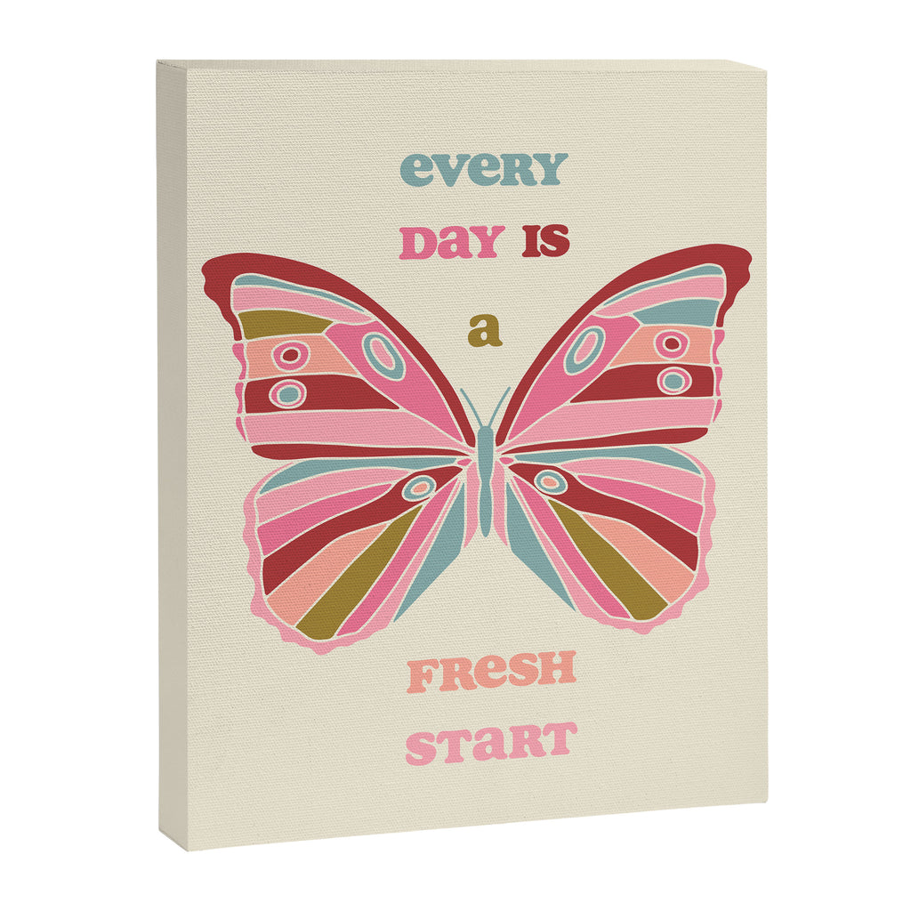 Every Day is a Fresh Start Butterfly Canvas Print Gallery Image 6