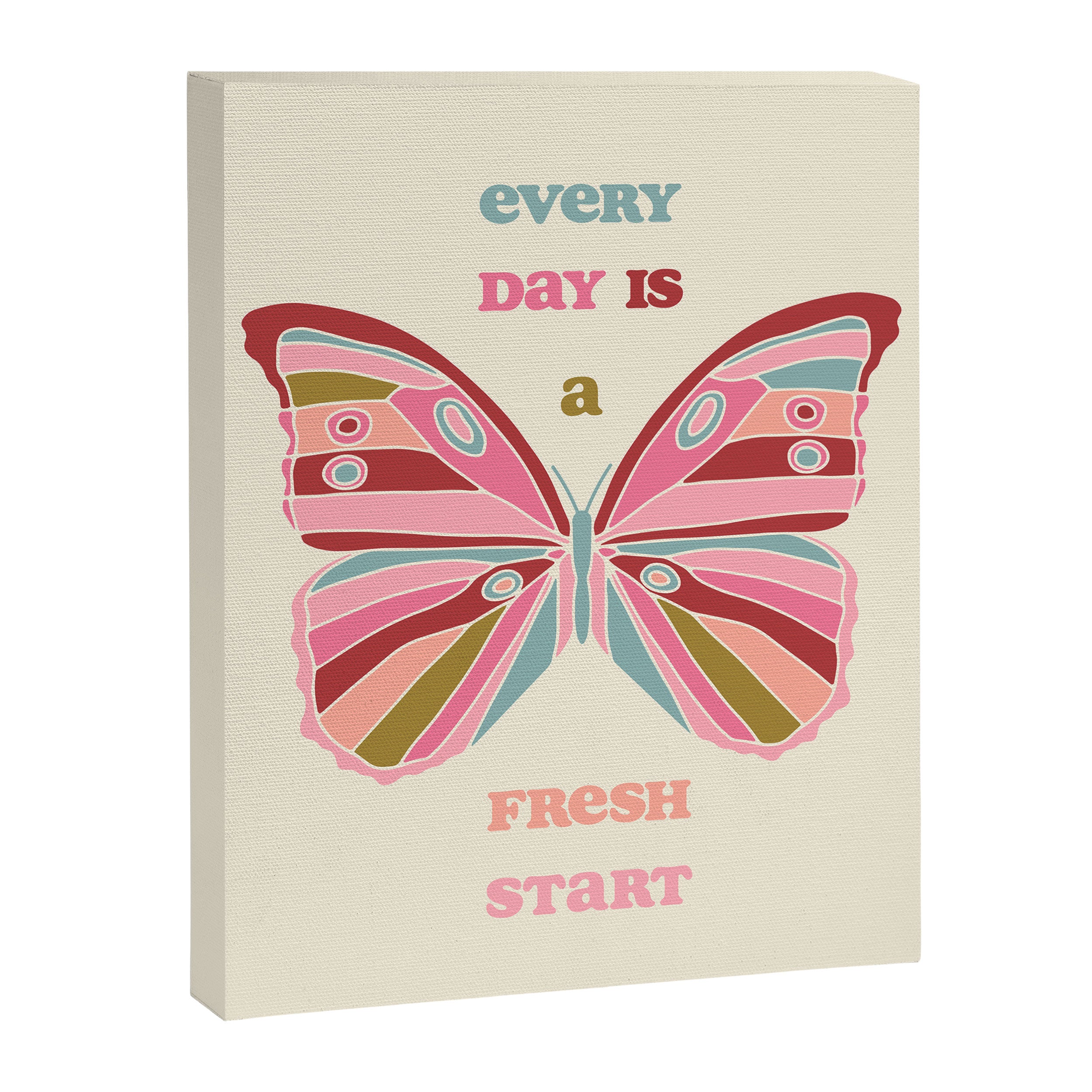 Every Day is a Fresh Start Butterfly Canvas Print Gallery Image 6