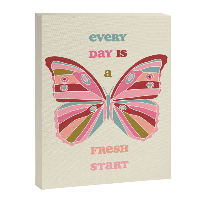 Every Day is a Fresh Start Butterfly Canvas Print Gallery Image 1