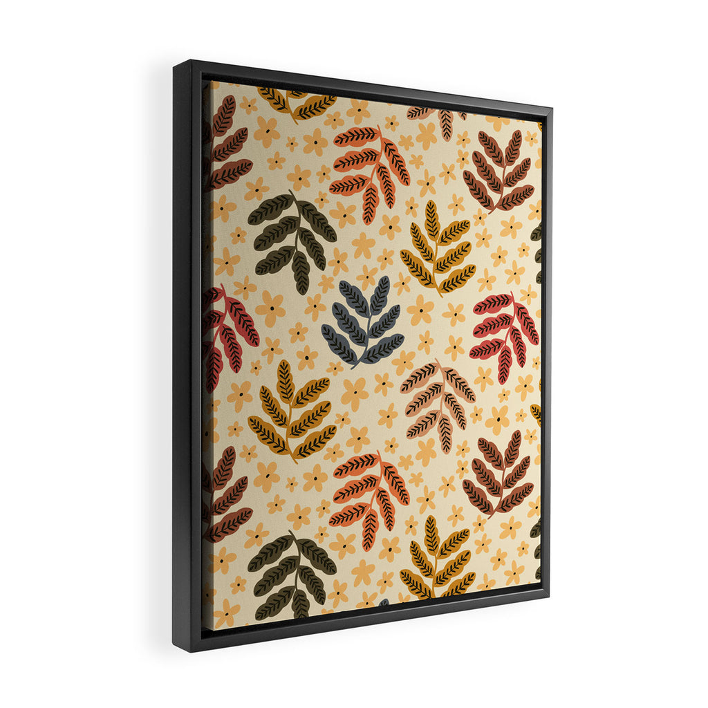 Fall Leaves - autumn Framed Canvas Print Gallery Image 2