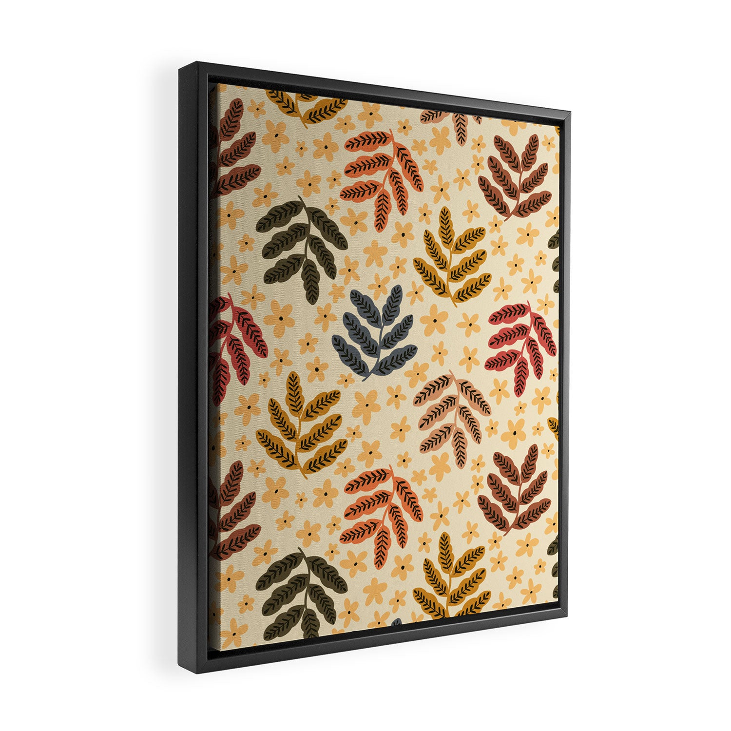 Fall Leaves - autumn Framed Canvas Print Gallery Image 2