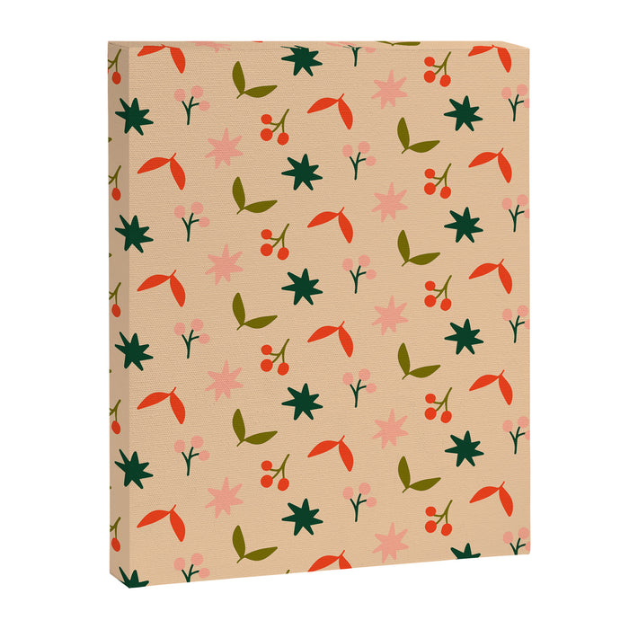 Festive Harmony - seamless Christmas pattern Canvas Print Gallery Image 1