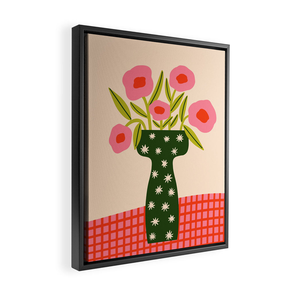 Festive Vase  Framed Canvas Print Gallery Image 2