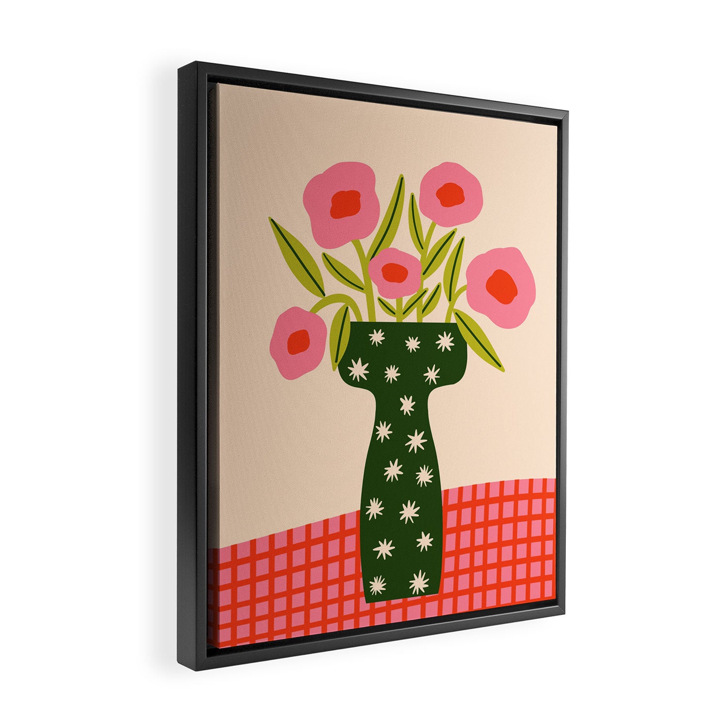 Festive Vase  Framed Canvas Print Gallery Image 2