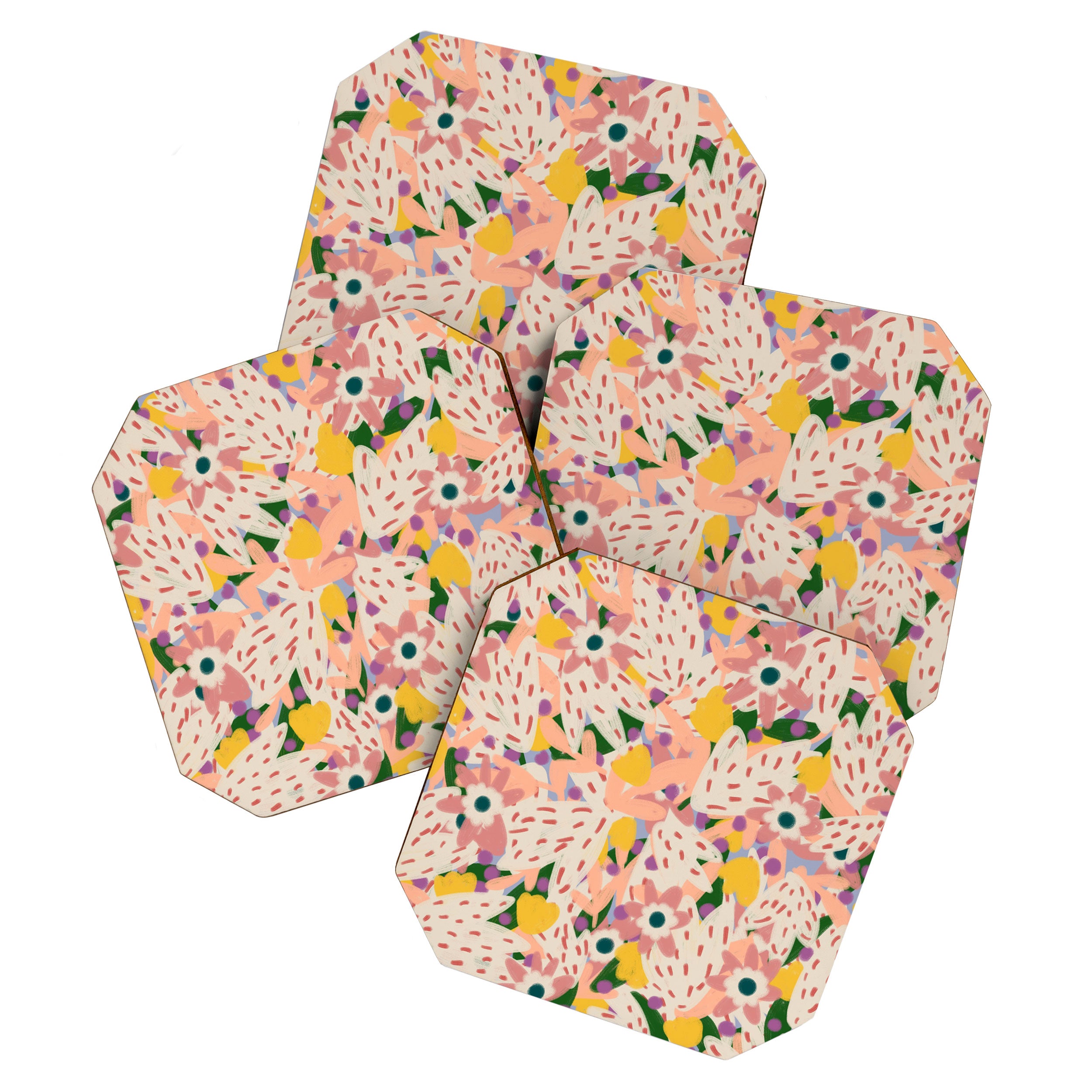 Floral Collage  Coaster Gallery Image 1