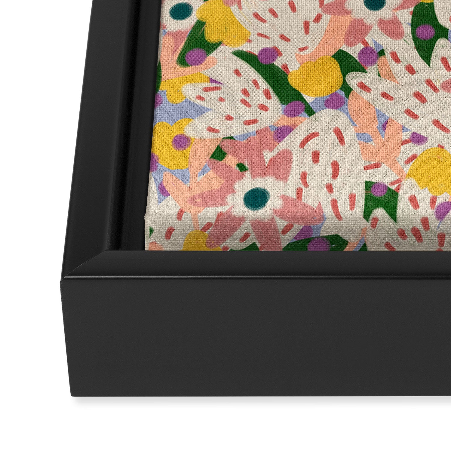 Floral Collage  Framed Canvas Print Gallery Image 3