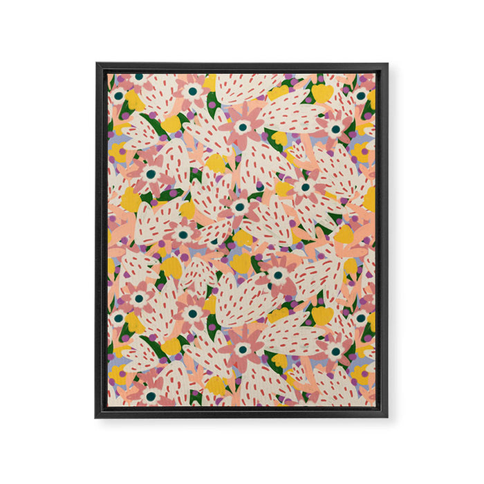 Floral Collage  Framed Canvas Print Gallery Image 1