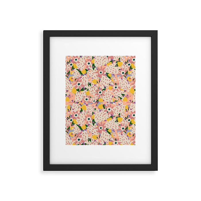 Floral Collage  Framed Art Print Gallery Image 1