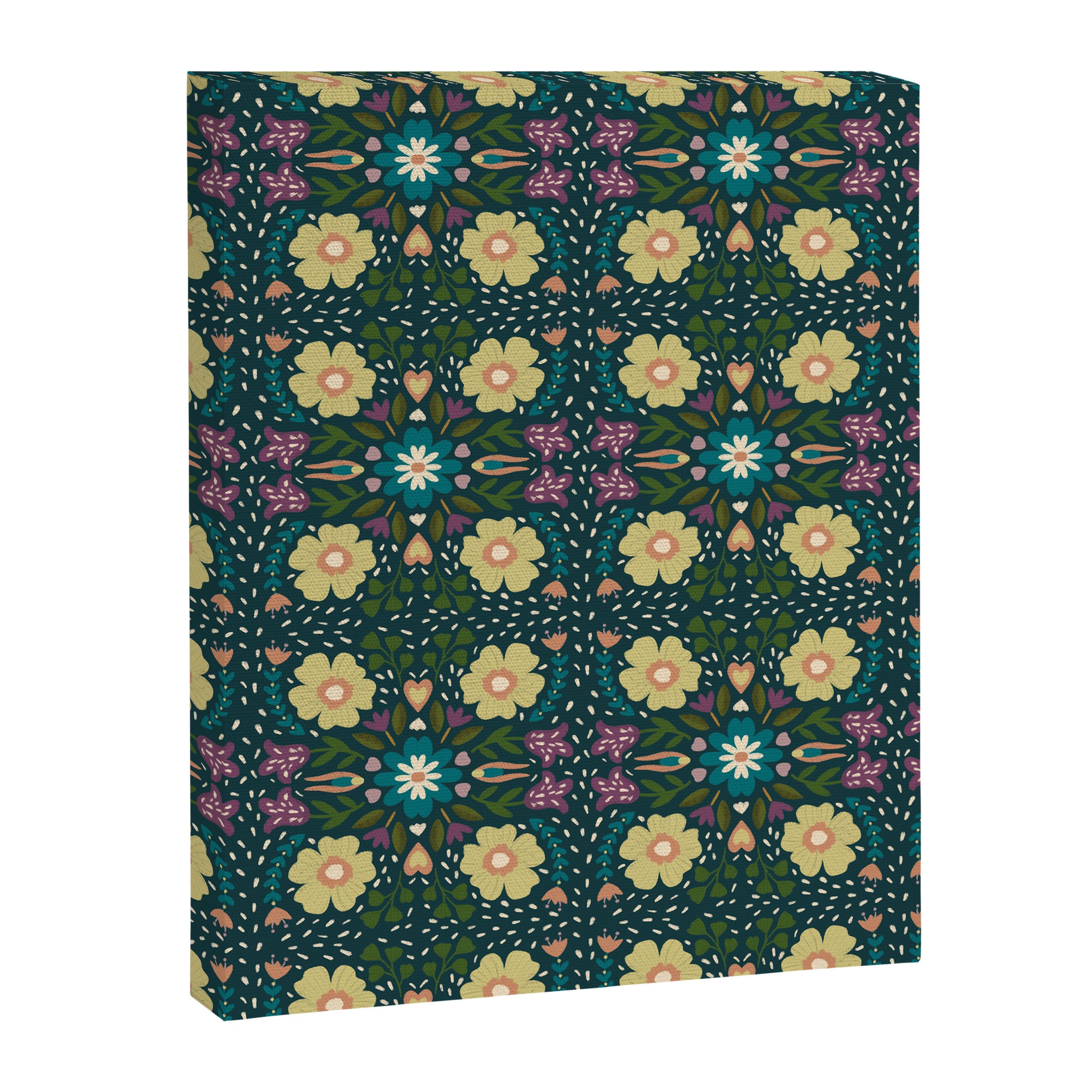 Floral dark Mandala  Canvas Print Gallery Image 8
