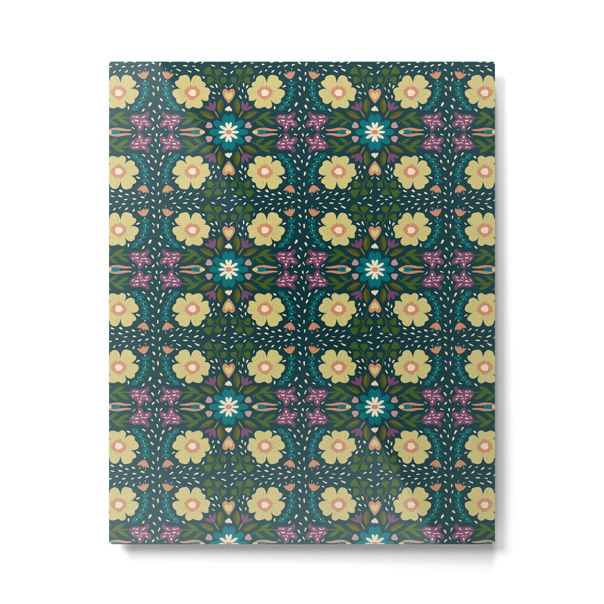 Floral dark Mandala  Metal Print Gallery Image 6