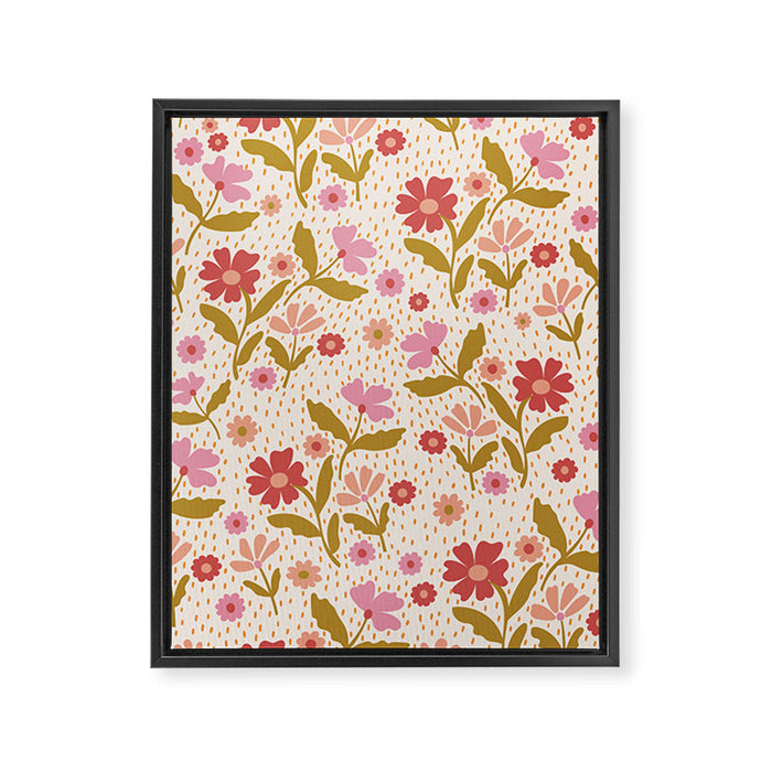 Floral Garden  Framed Canvas Print Gallery Image 1