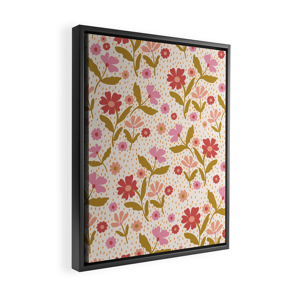 Floral Garden  Framed Canvas Print Gallery Image 2