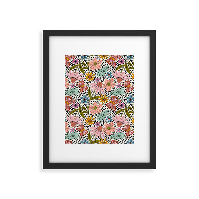 Floral Happiness Framed Art Print Gallery Image 1