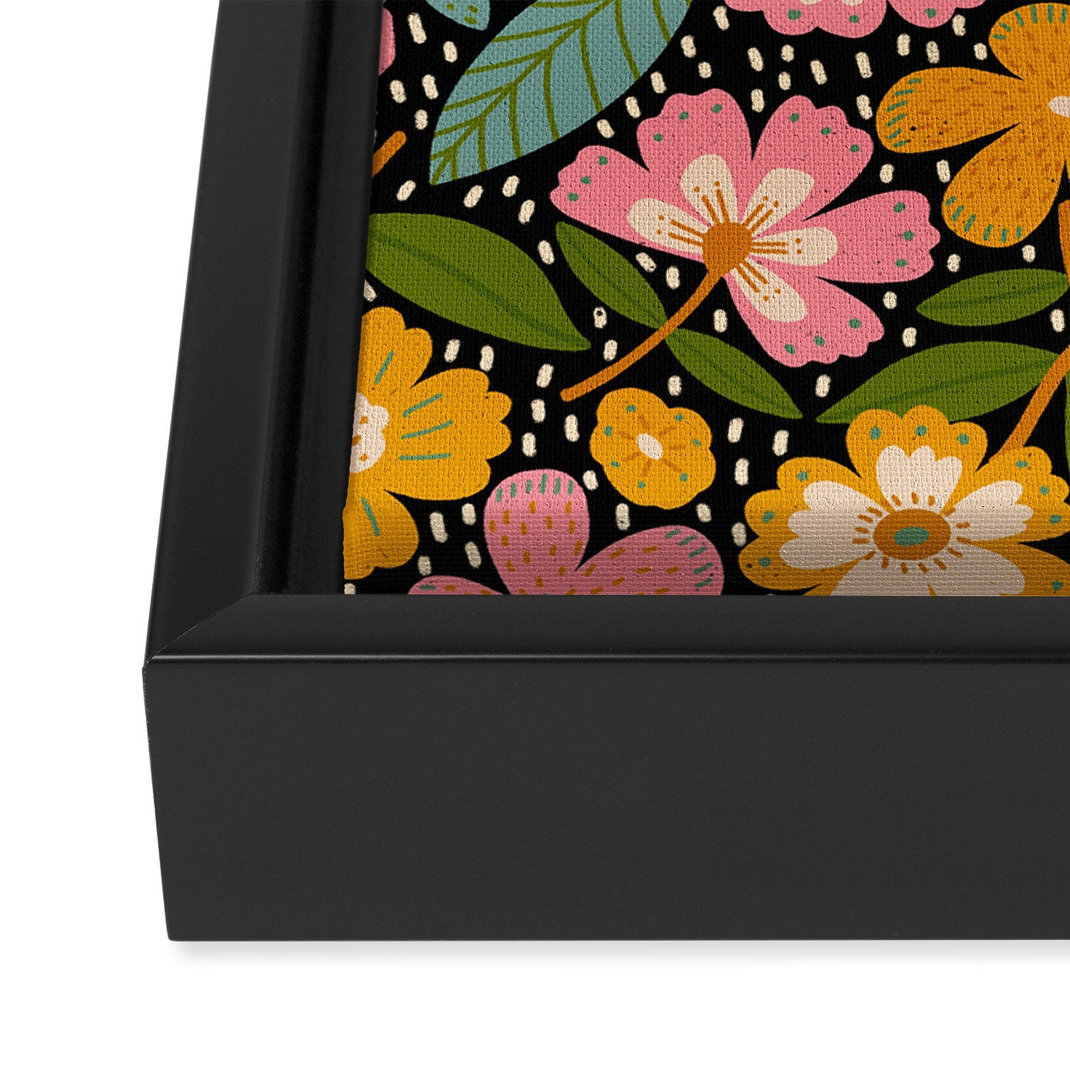 Floral Jungle  Framed Canvas Print Gallery Image 3