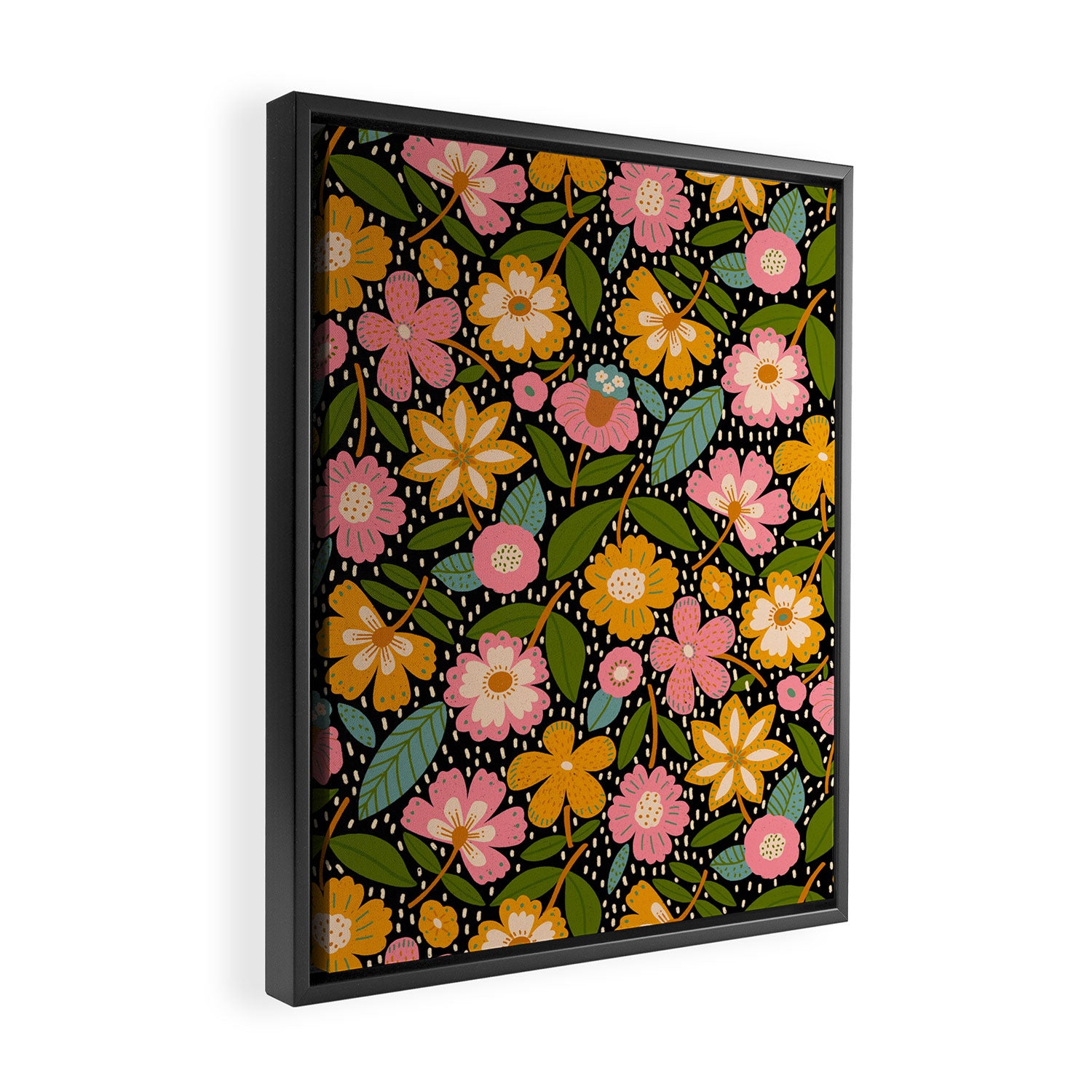 Floral Jungle  Framed Canvas Print Gallery Image 2