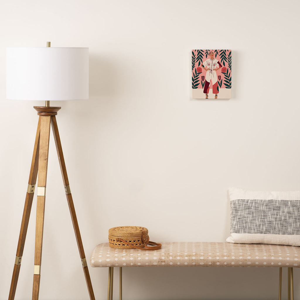 Floral Lady Portrait  Canvas Print Gallery Image 2