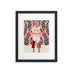 Floral Lady Portrait  Framed Art Print Gallery Image 5