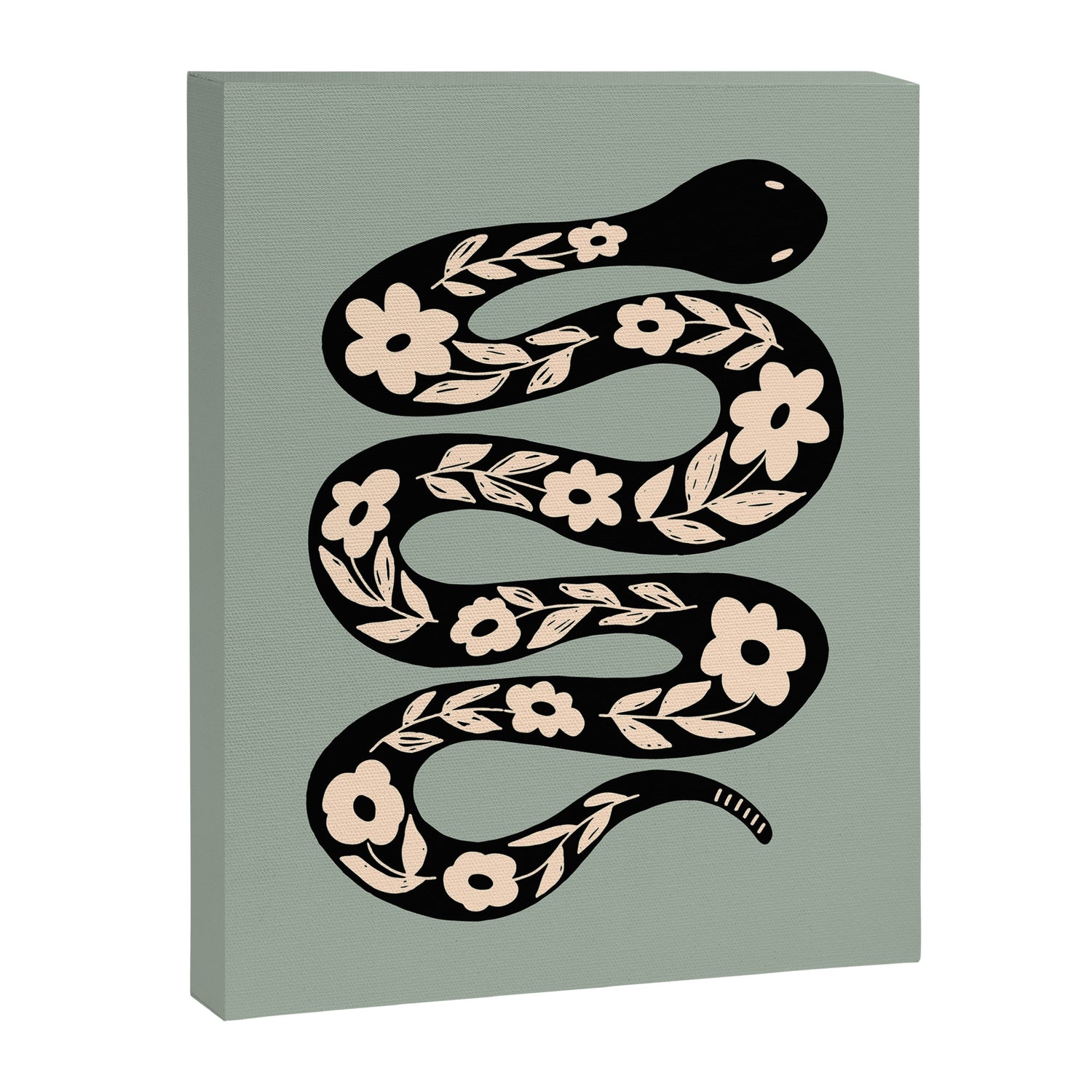 Floral Snake  Canvas Print Gallery Image 3
