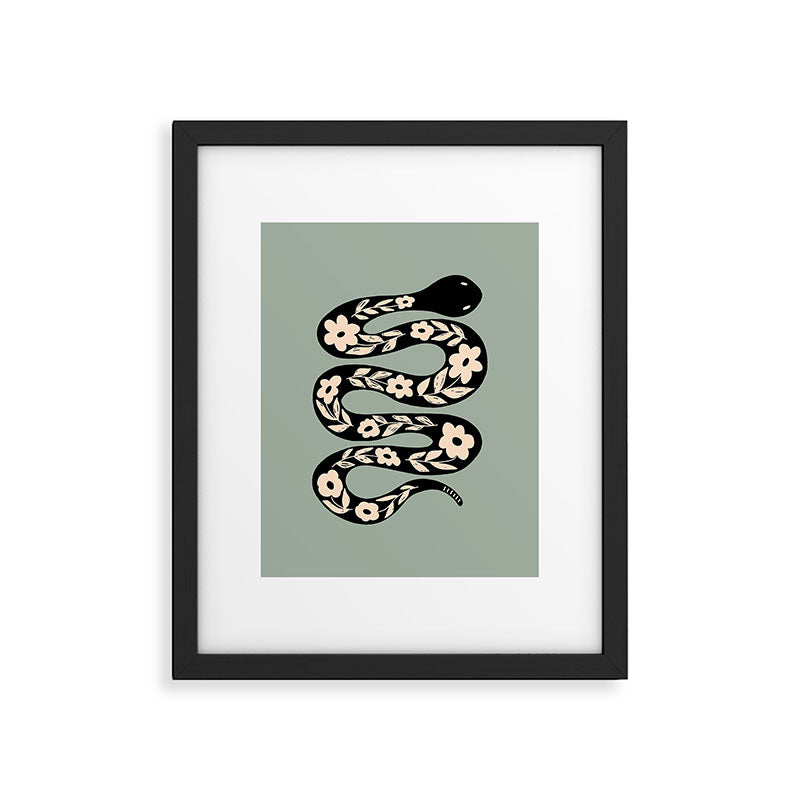 Floral Snake  Framed Art Print Gallery Image 5