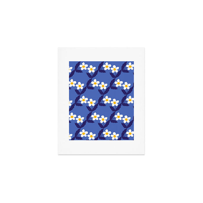 Flower - Blue Vibe Art Print Gallery Image 1