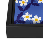 Flower - Blue Vibe Framed Canvas Print Gallery Image 3