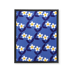 Flower - Blue Vibe Framed Canvas Print Gallery Image 8