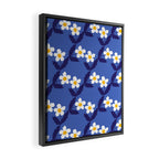 Flower - Blue Vibe Framed Canvas Print Gallery Image 2