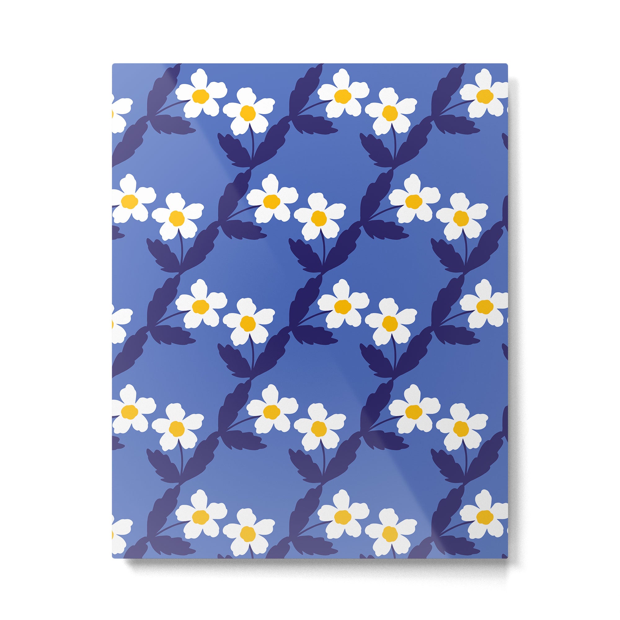 Flower - Blue Vibe Metal Print Gallery Image 6