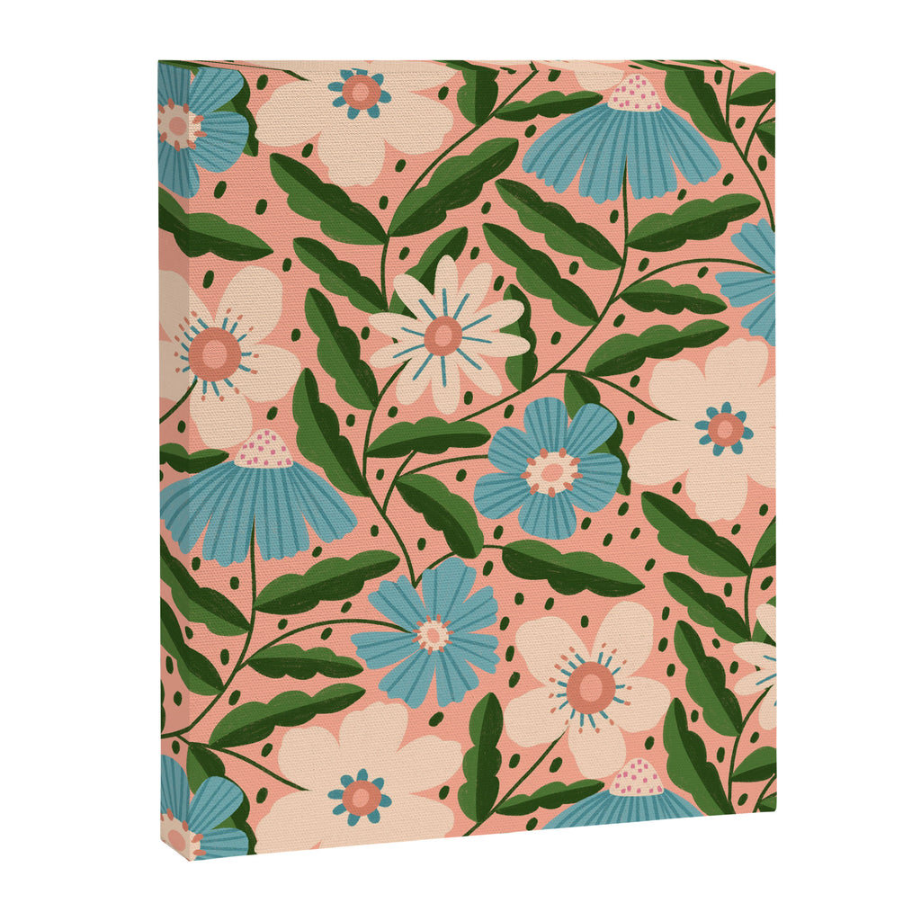 Flower Garden - Peach  Canvas Print Gallery Image 8