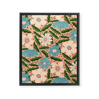 Flower Garden - Peach  Framed Canvas Print Gallery Image 8