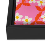 Flower - Magenta vibe Framed Canvas Print Gallery Image 3