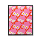Flower - Magenta vibe Framed Canvas Print Gallery Image 8