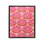 Flower Power - Pink and Red  Framed Canvas Print Gallery Image 8