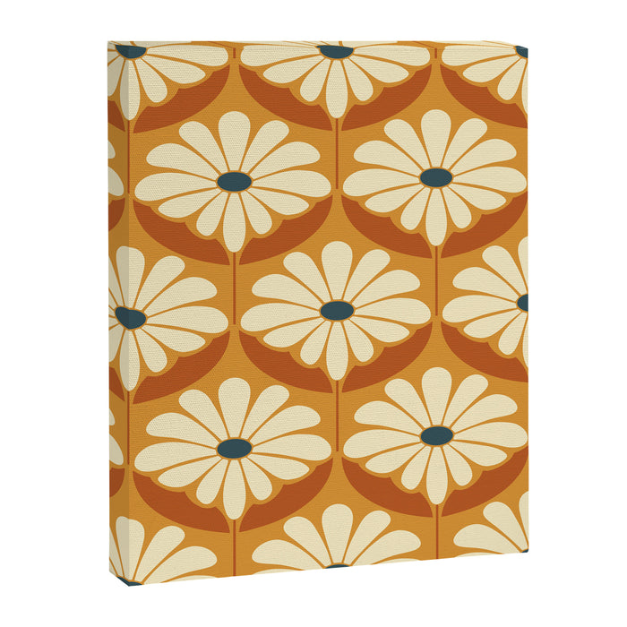 Flower Power - Retro Color Palette Canvas Print Gallery Image 1