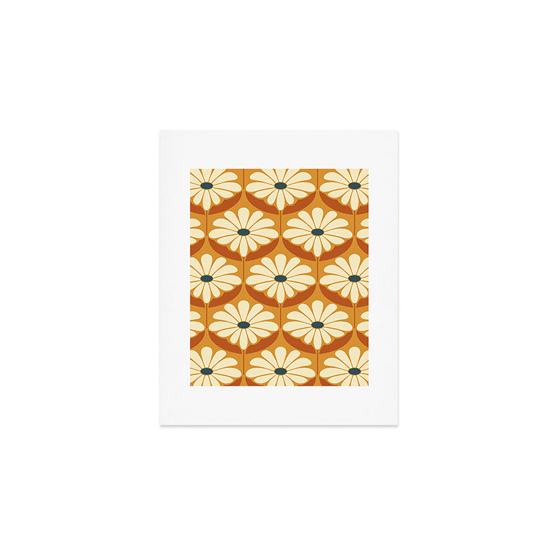 Flower Power - Retro Color Palette Art Print Gallery Image 1