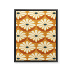 Flower Power - Retro Color Palette Framed Canvas Print Gallery Image 8