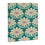Flower Power - Teal, Pink and Off-white Canvas Print Gallery Image 8