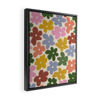 Flower - Vintage Daisy Framed Canvas Print Gallery Image 2