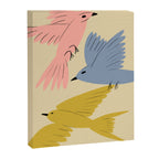 Flying Birds - Pastel Colors  Canvas Print Gallery Image 8