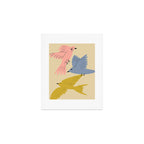Flying Birds - Pastel Colors  Art Print Gallery Image 1