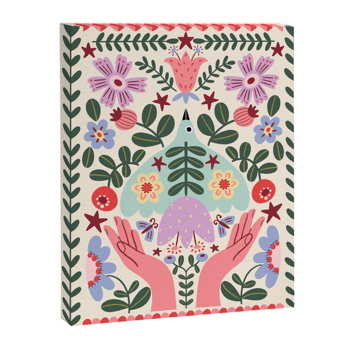 Folk Flora - Liberty Canvas Print Gallery Image 1