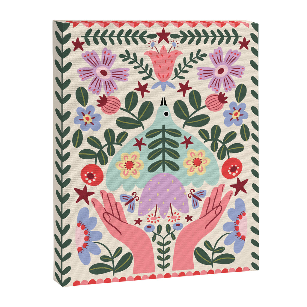 Folk Flora - Liberty Canvas Print Gallery Image 6